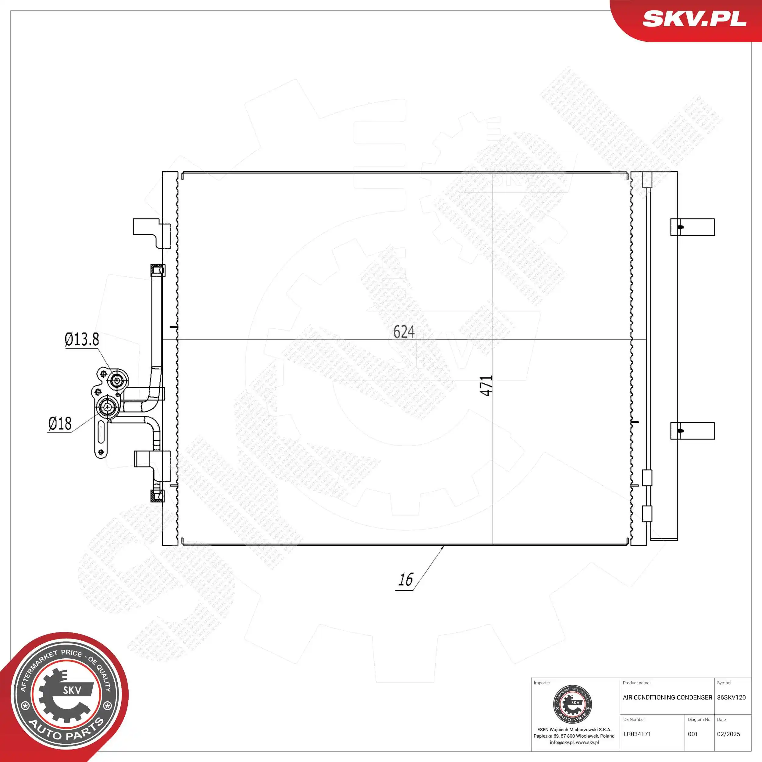 Condenser, air conditioning